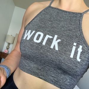 FOREVER 21 “Work it” Cropped Tank